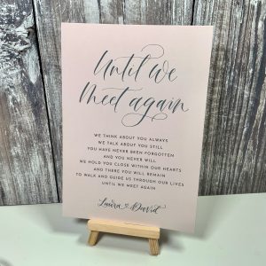 special on-the-day wedding stationery - signage