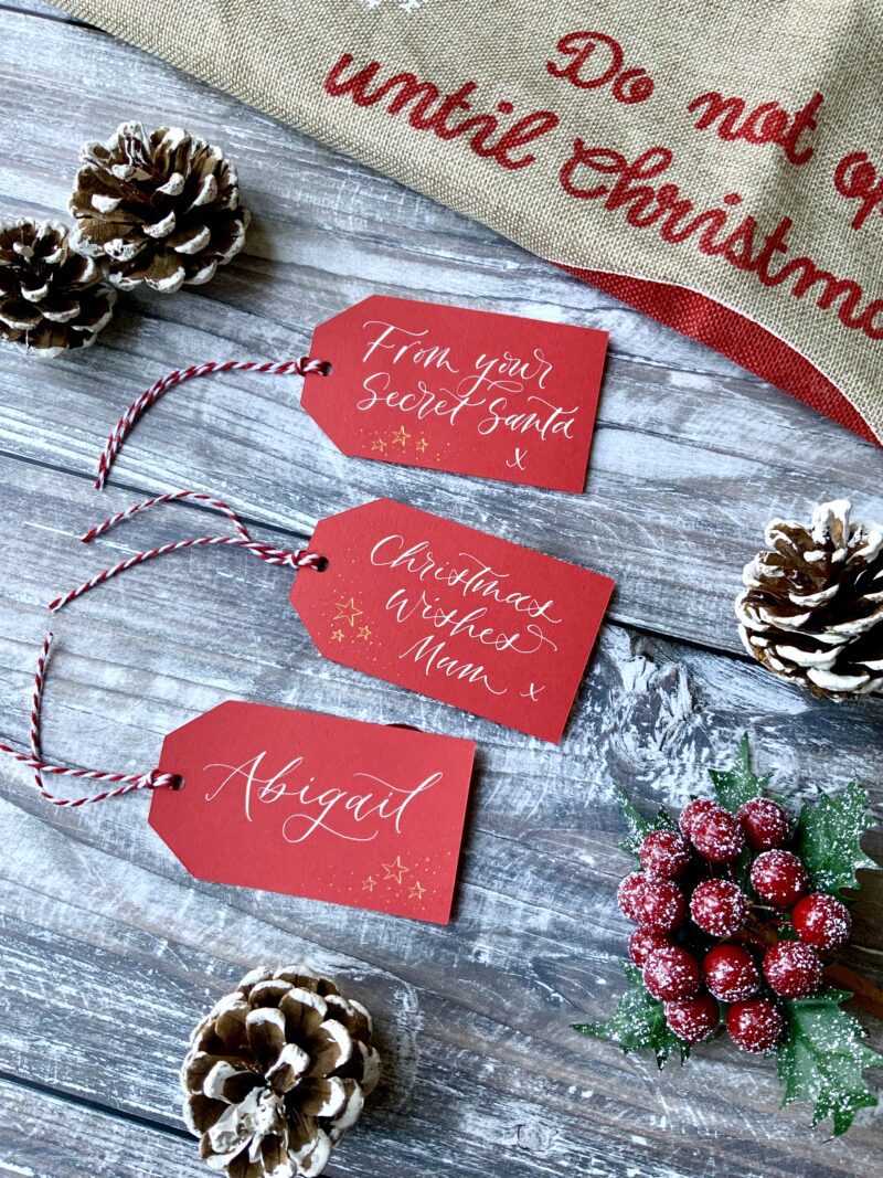 Personalised Christmas gift tags